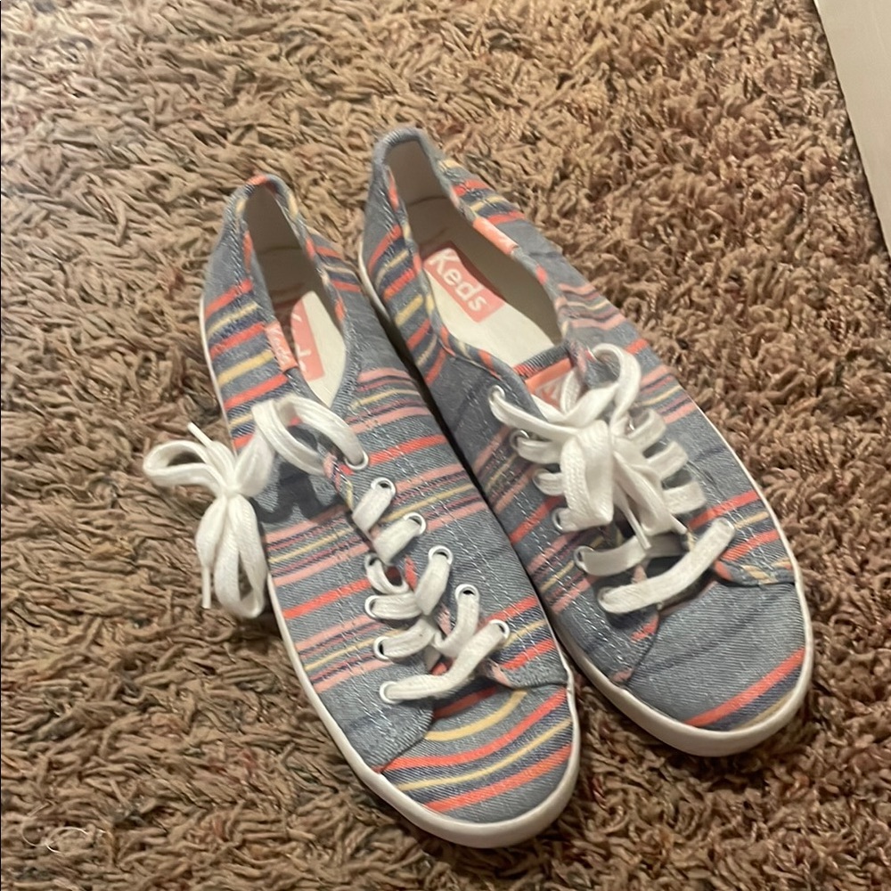 Keds Multicolor Striped Canvas Sneakers